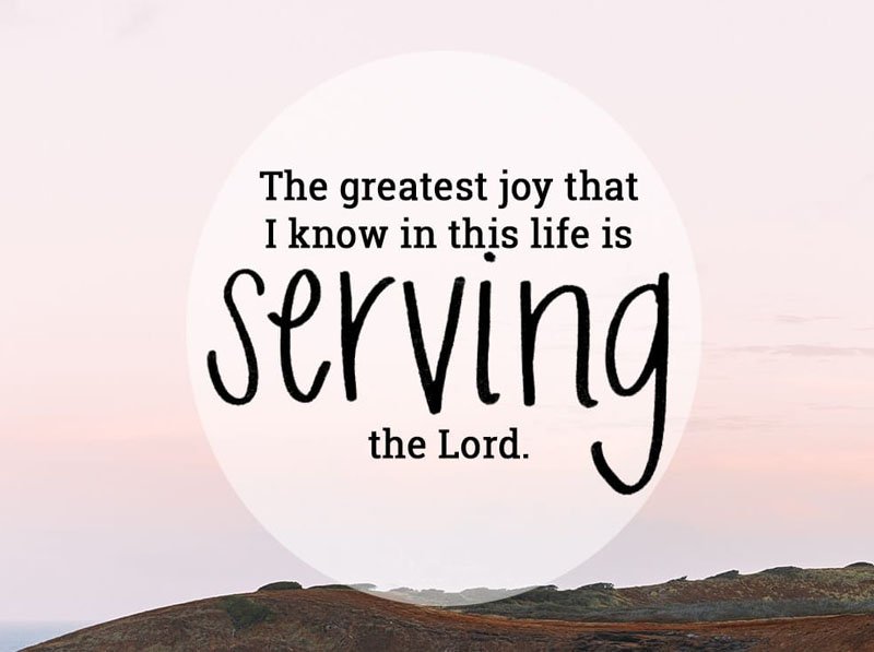 serving the lord